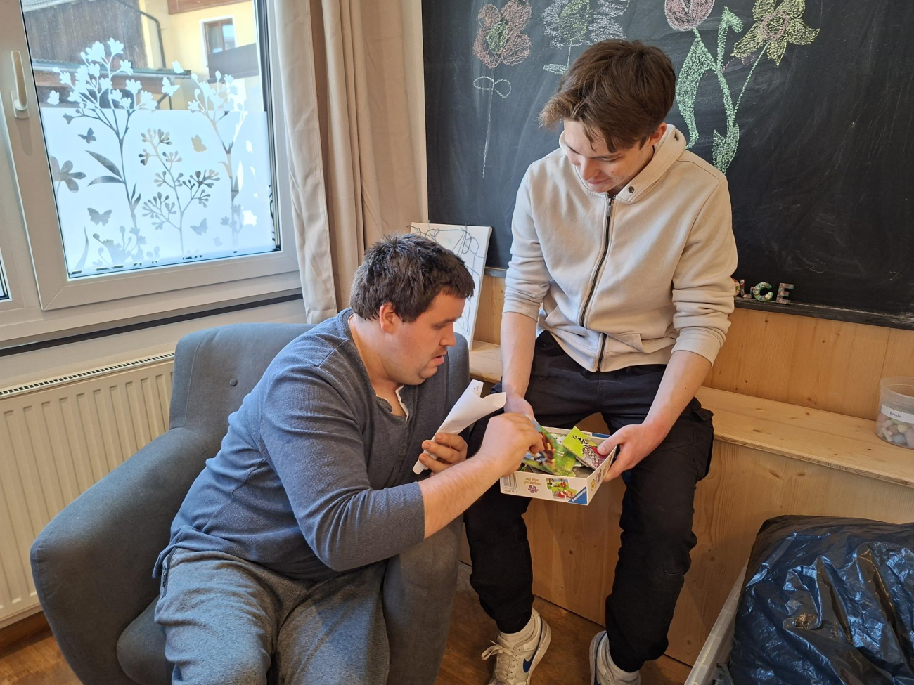 Lars macht Zivildienst in der Werkstätte Kirchbichl