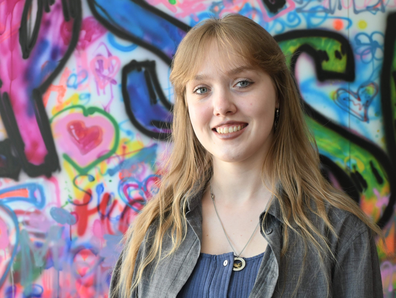 Maryia arbeitet als europäische Freiwillige in der Kunstwerkstatt Macherei in Gallneukirchen.
