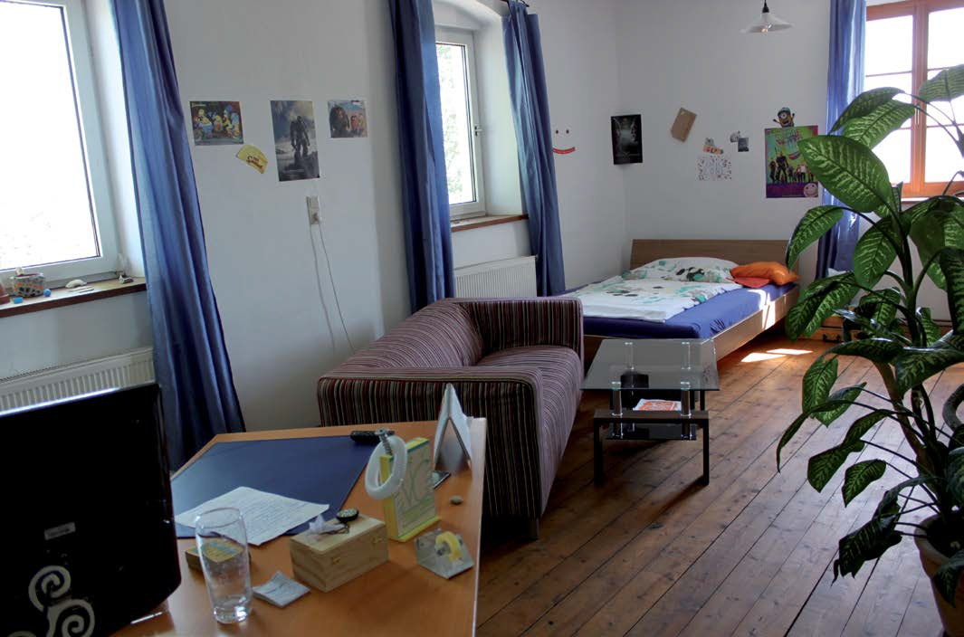 Ein Zimmer der Burschenwohngruppe.