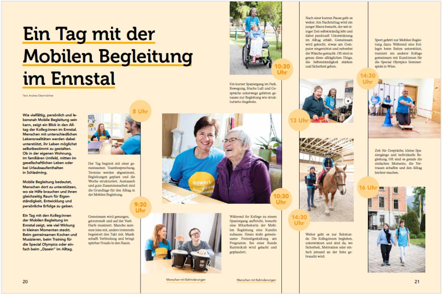 Doppelseite Diakonie-Magazin 02/2026