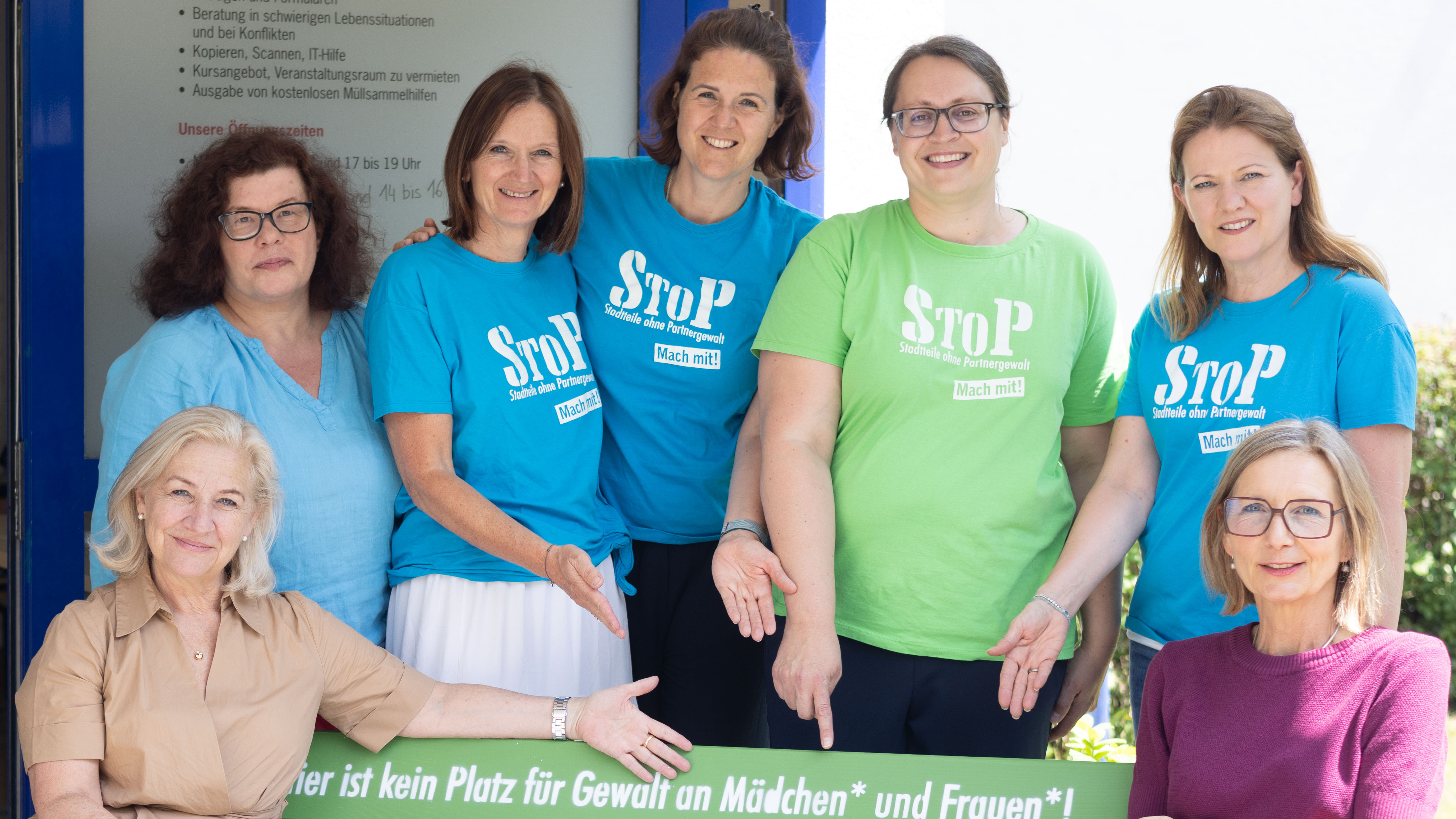 Stadträtin Andrea Brandner mit den StoP-Koordinatorinnen