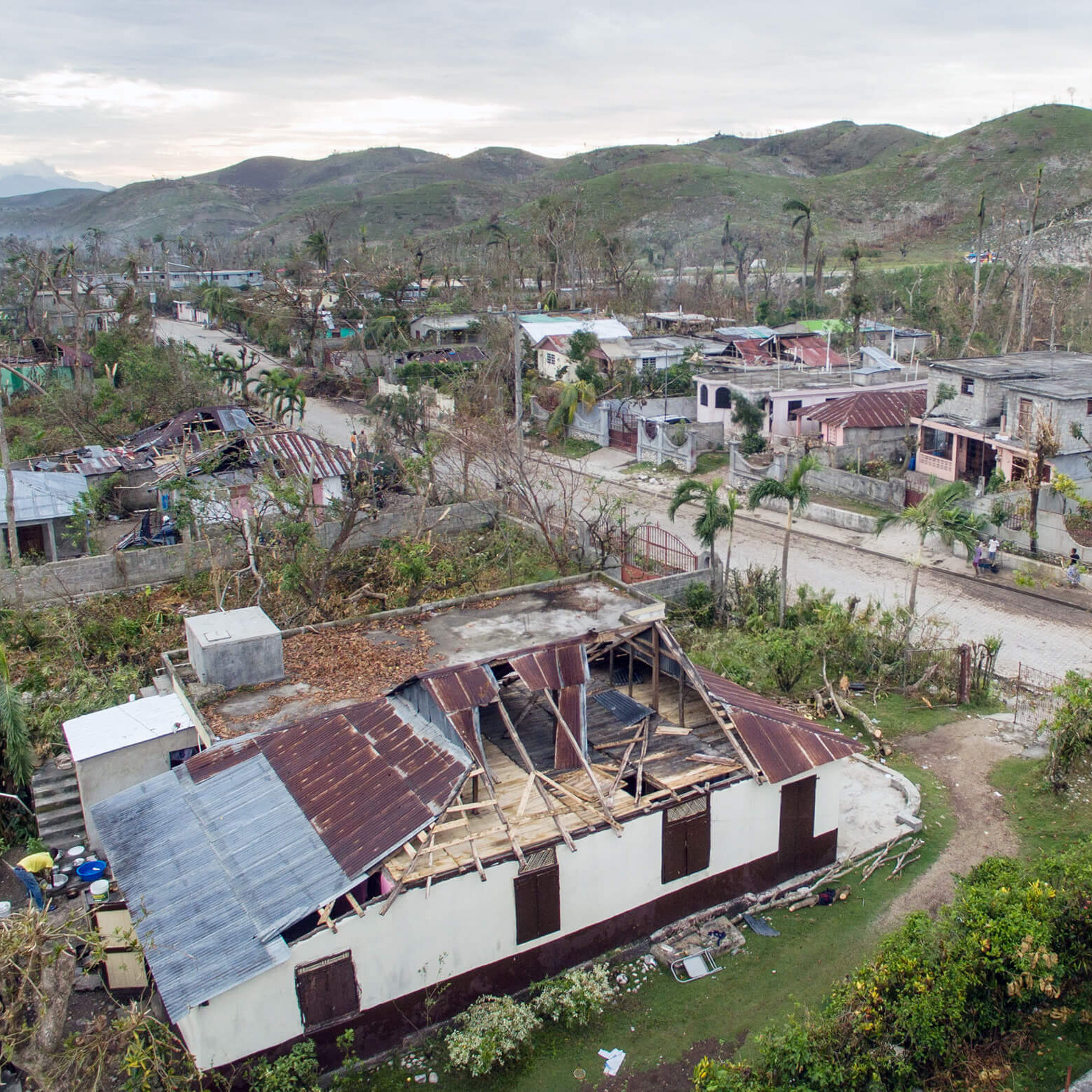 Verwüstung nach dem Hurrikan Mathew, Haiti