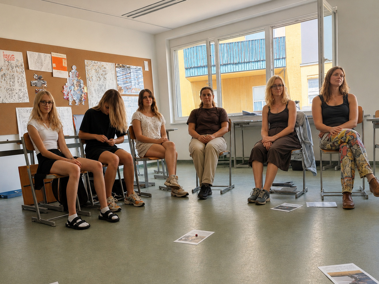 Schüler:innen in einer Schulklasse der HLPS Gallneukirchen