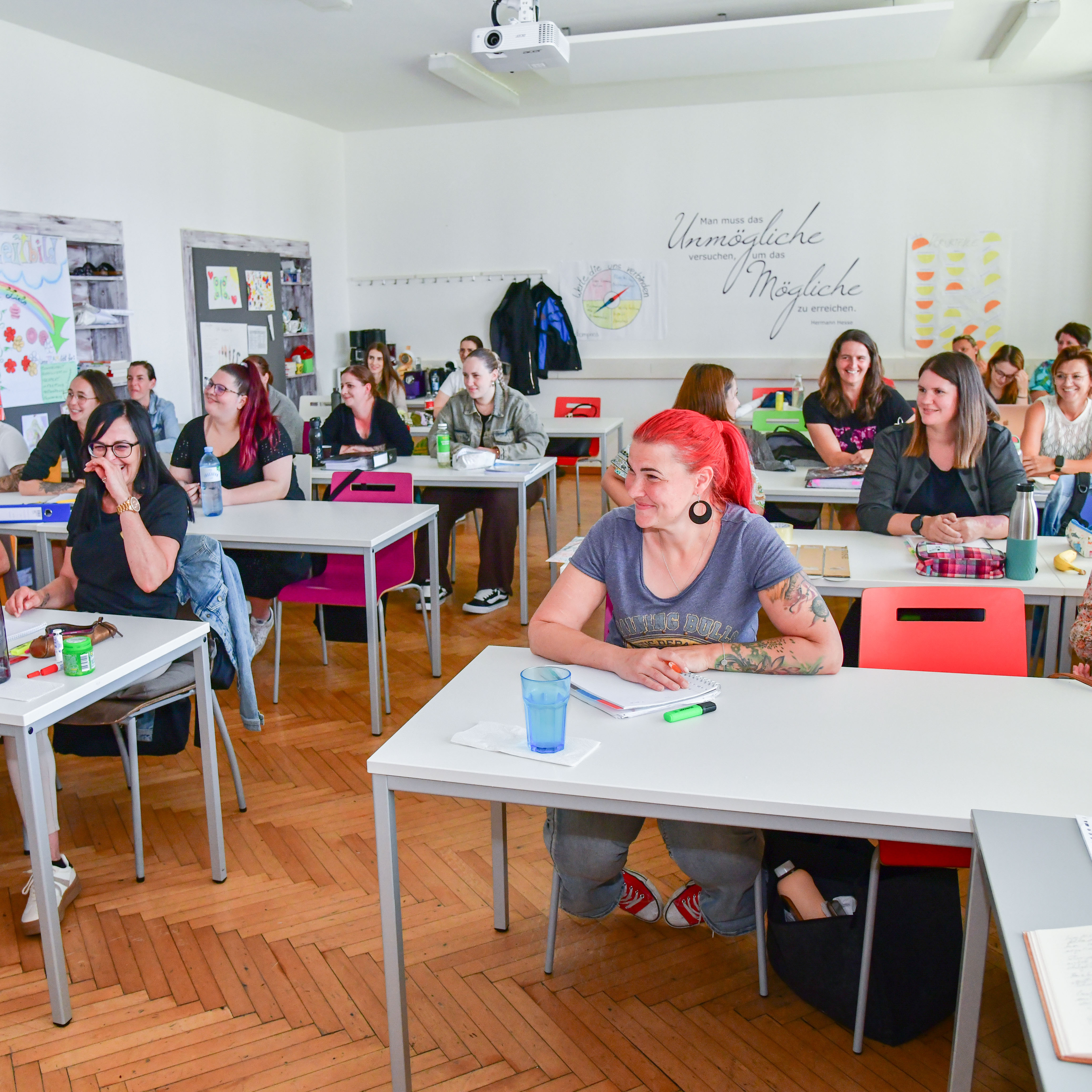 Student:innen einer Klasse am Campus:Inklusiv