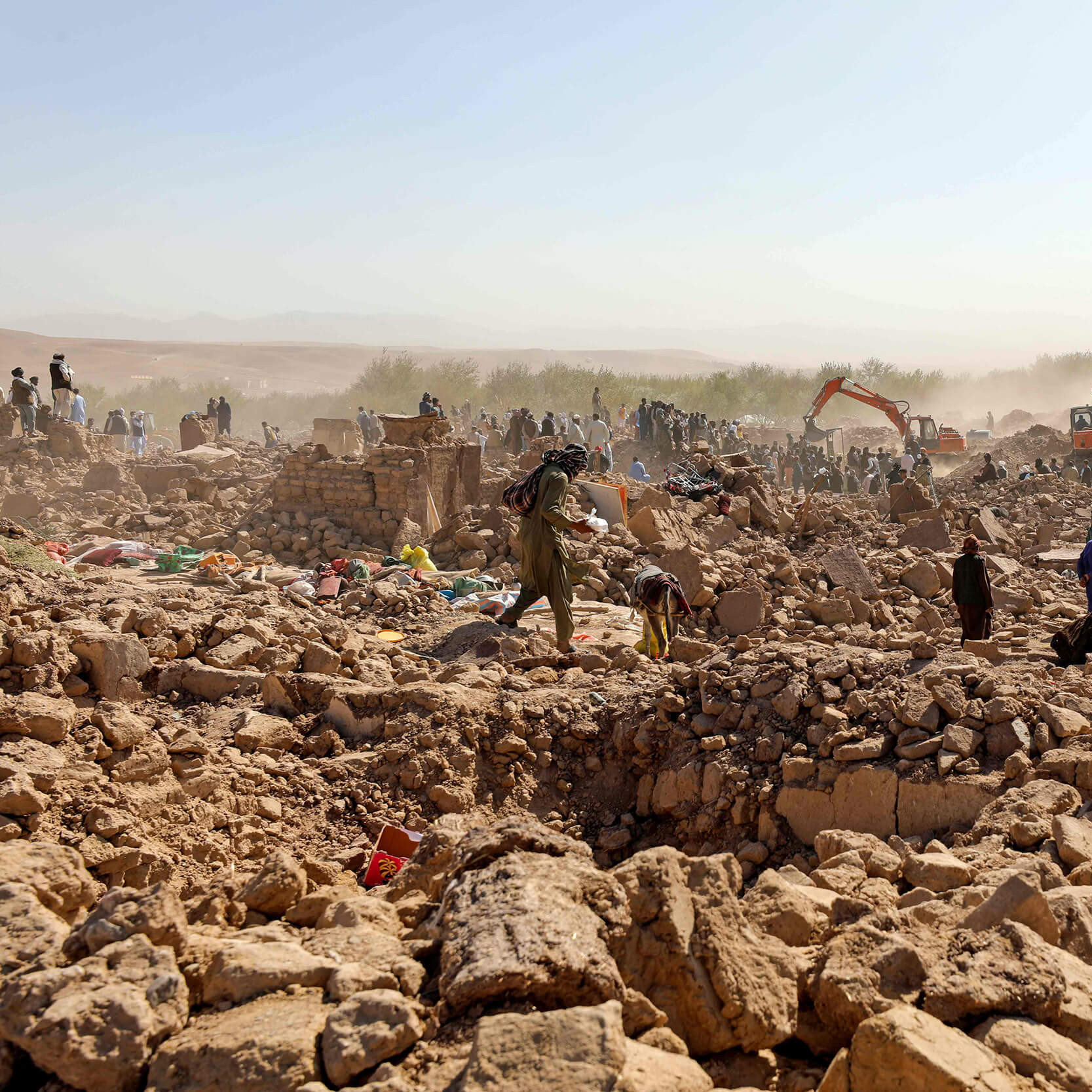 Verwüstung nach dem Erdbeben in Afghanistan.