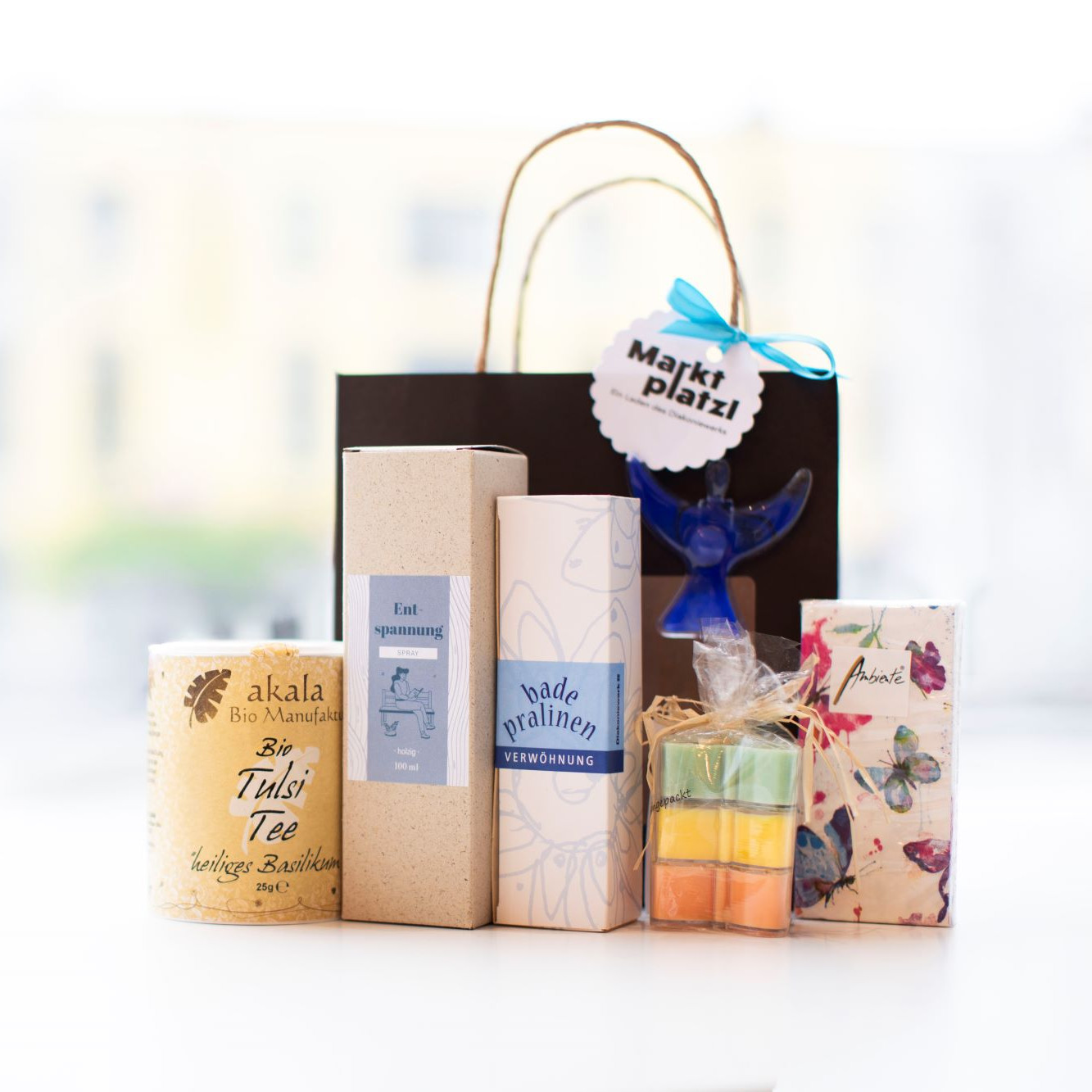 Abbildung aller Produkte des Marktplatzl Wellness-Tascherls