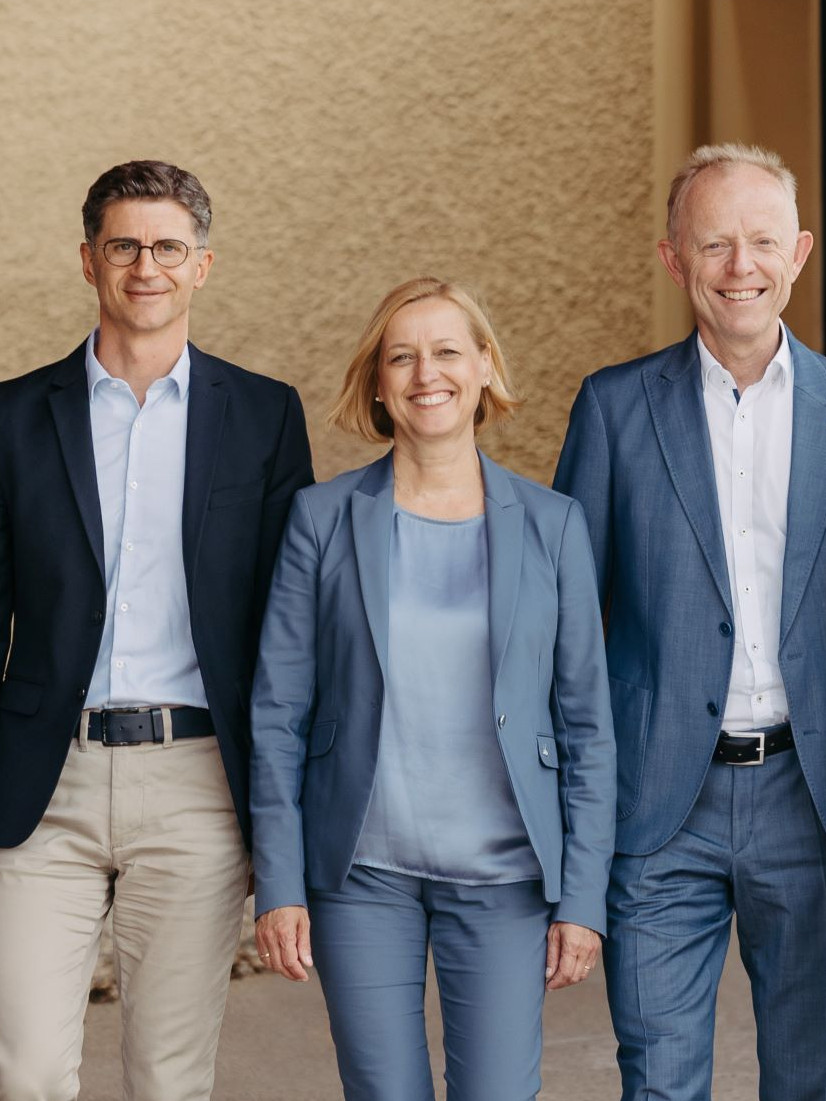 Geschäftsleitungsteam des Diakoniewerks v.l.n.r. Stefan Marchewa, Daniela Palk, Michael König, Dorothea Dorfbauer, Robert Schütz. Nicht am Bild: Rainer Wettreck
