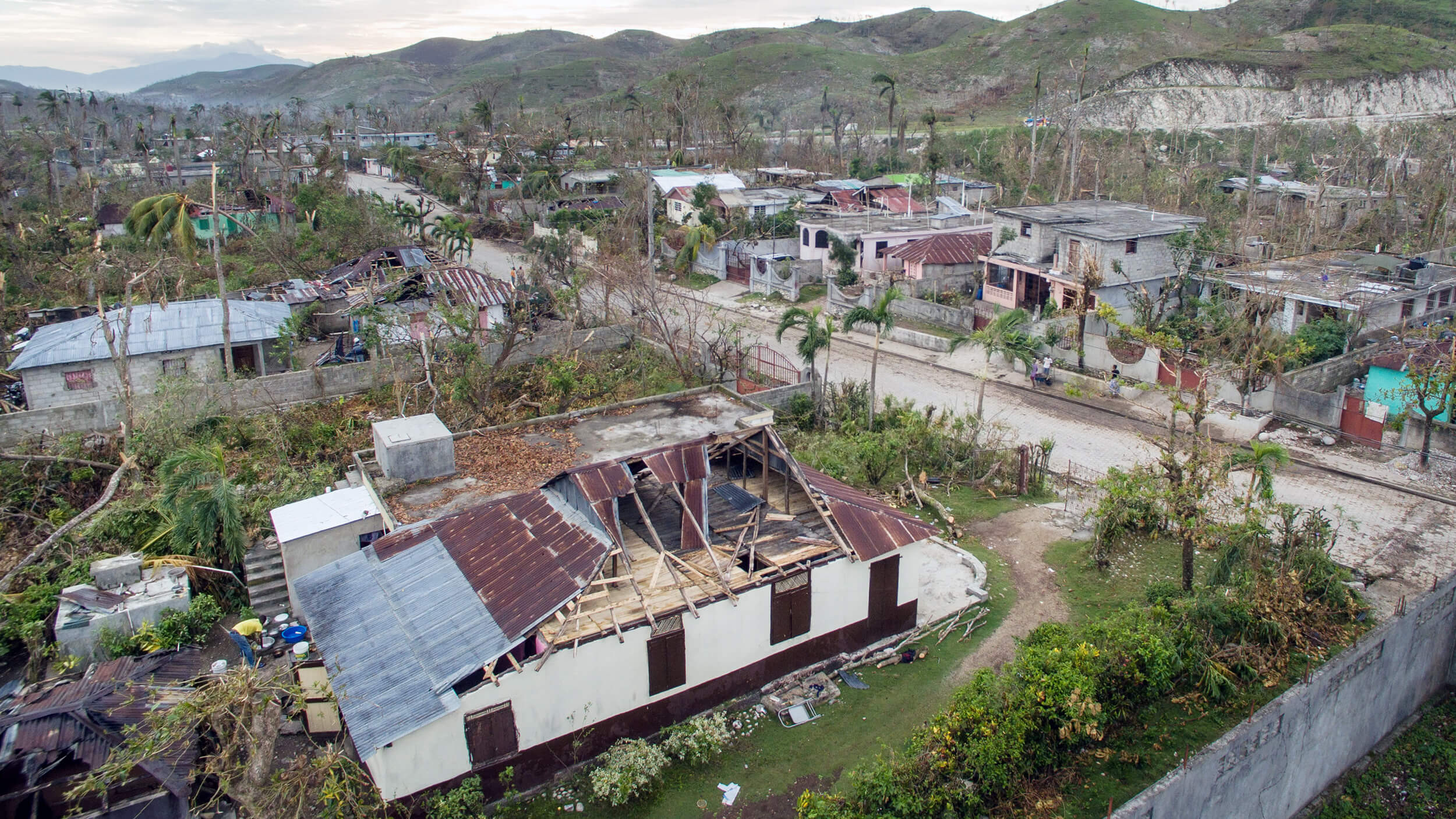 Verwüstung nach dem Hurrikan Mathew, Haiti