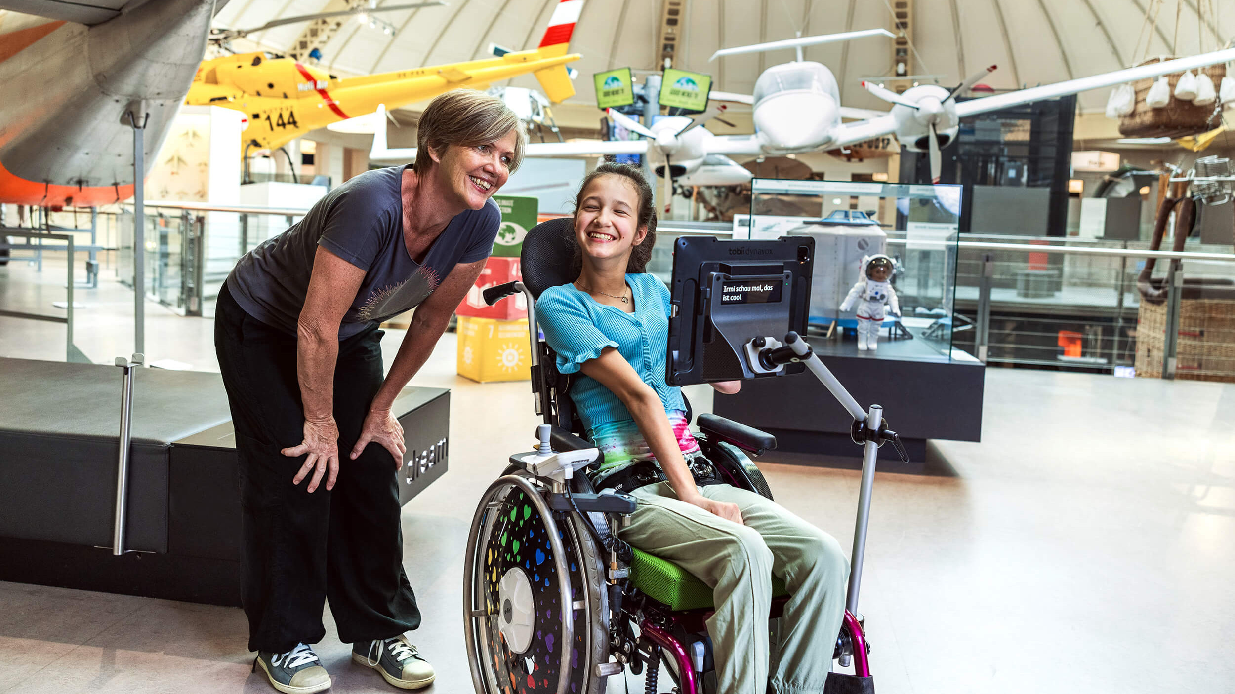 Irmgard und Katharina im Technischen Museum Wien