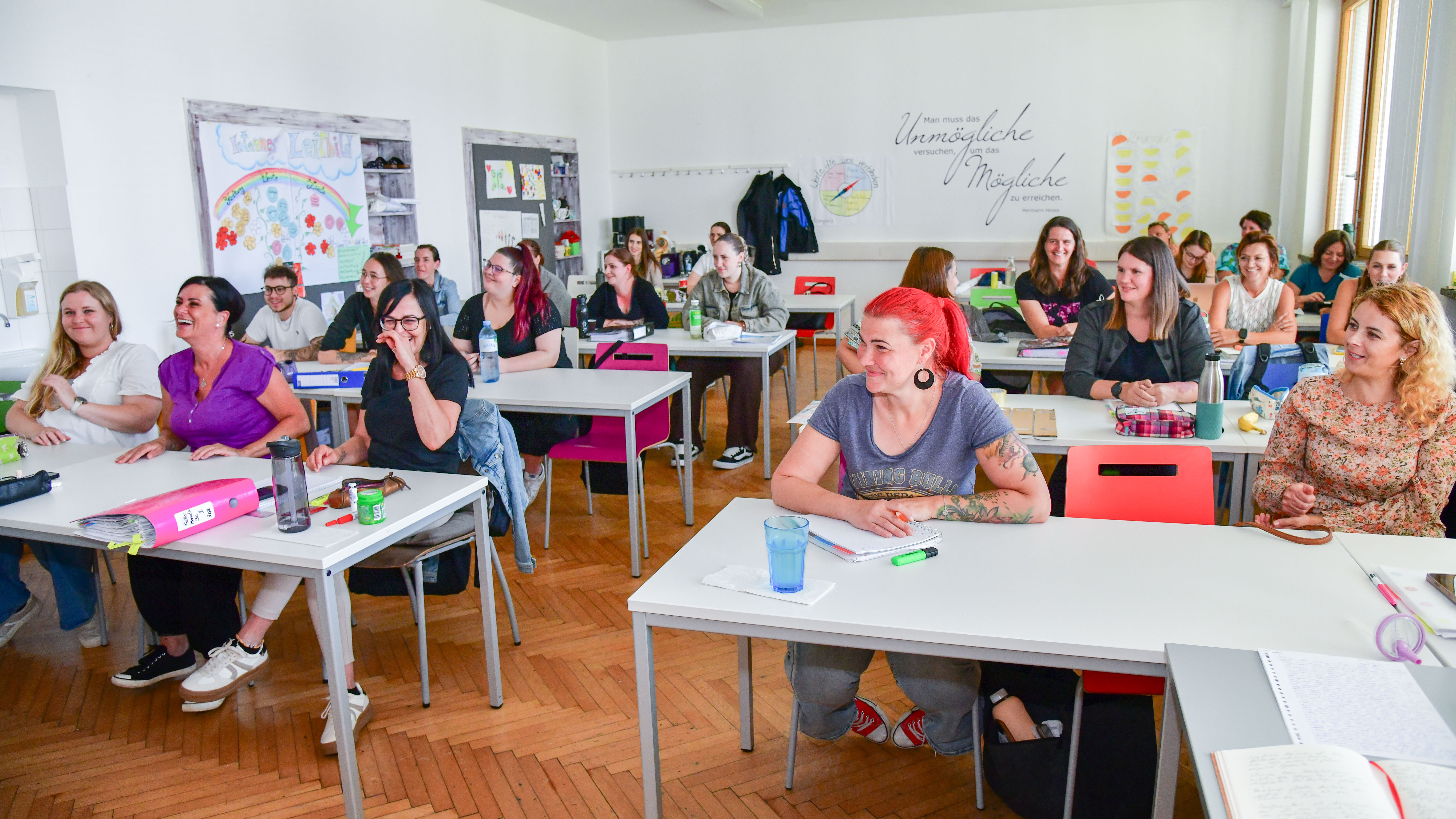 Student:innen einer Klasse am Campus:Inklusiv
