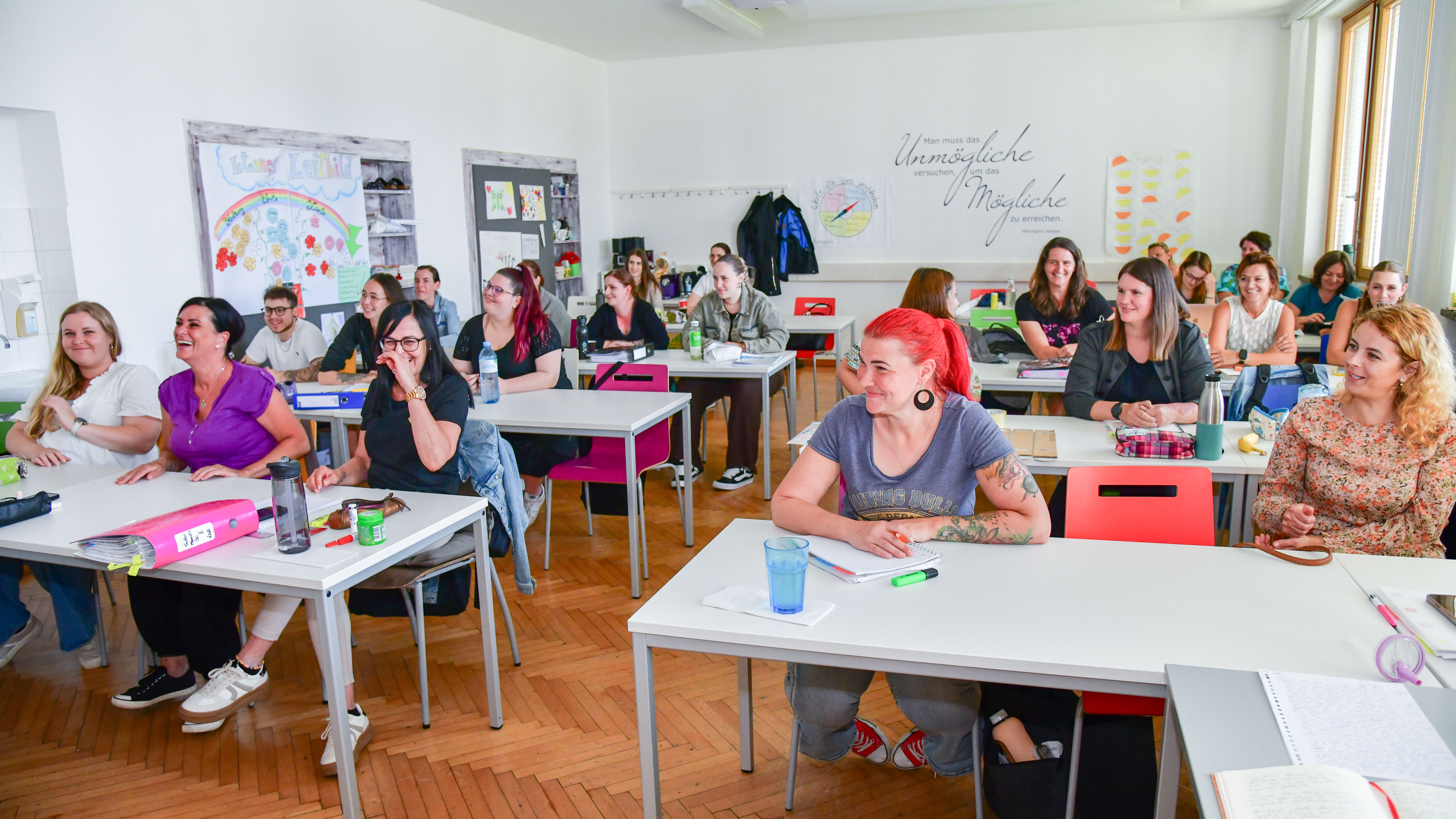 Student:innen einer Klasse am Campus:Inklusiv