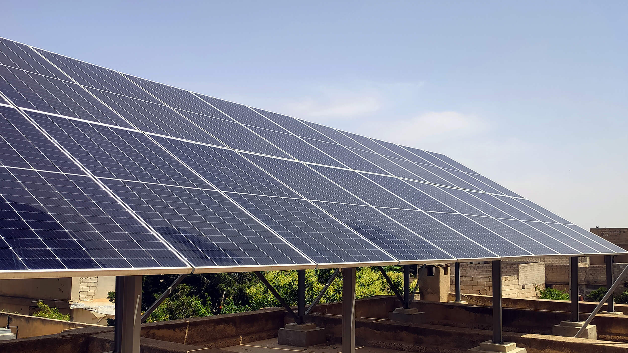 Solaranlage auf einem Hausdach