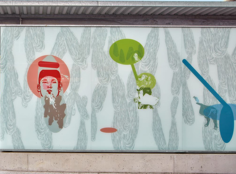Kunstinstallation beim Haupteingang Haus Bethanien