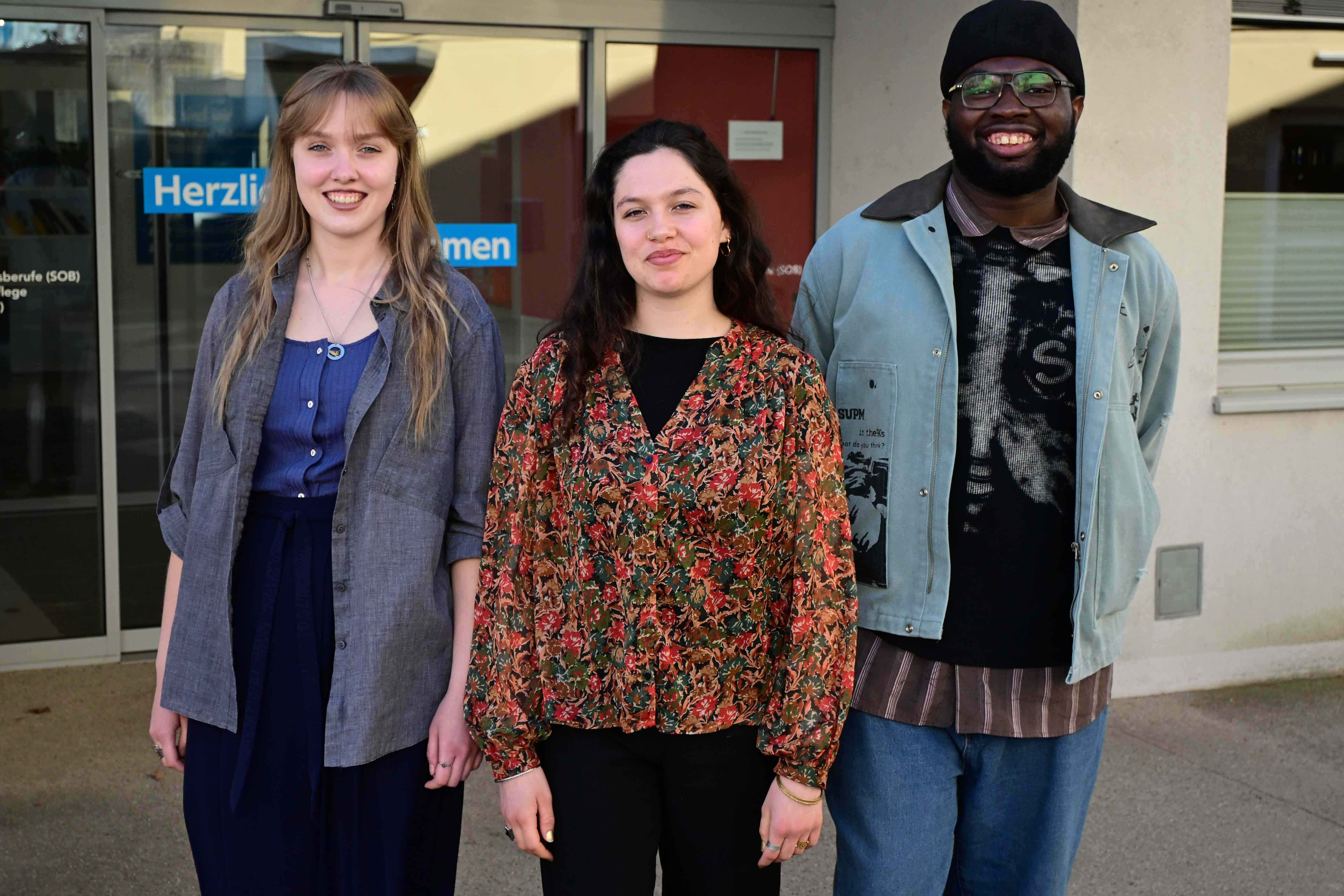 Maryia, Paola und Noel arbeiten als europäische Freiwillige im Diakoniewerk.