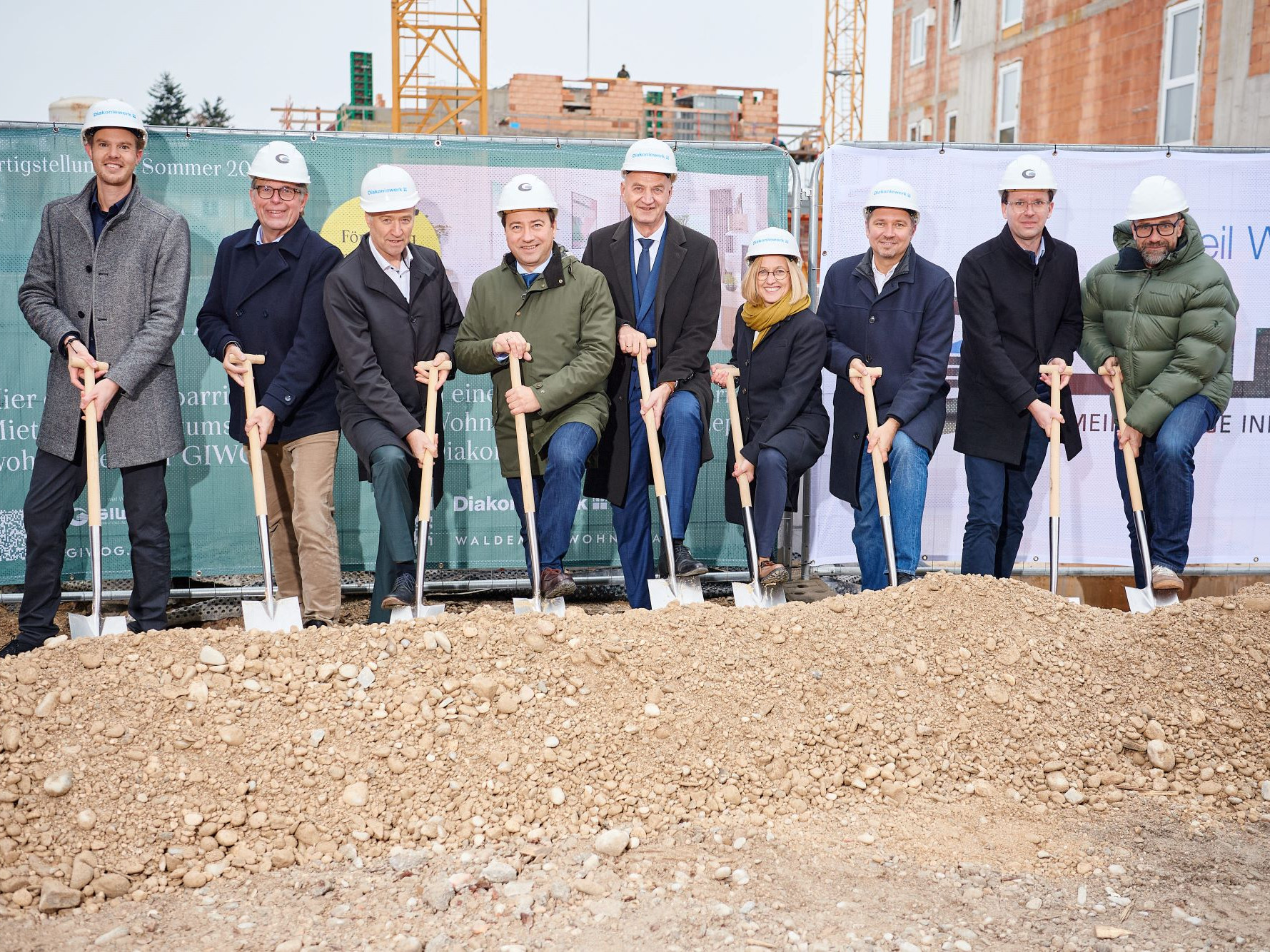 Spatenstich Wohnprojekt Waldemar in Pasching