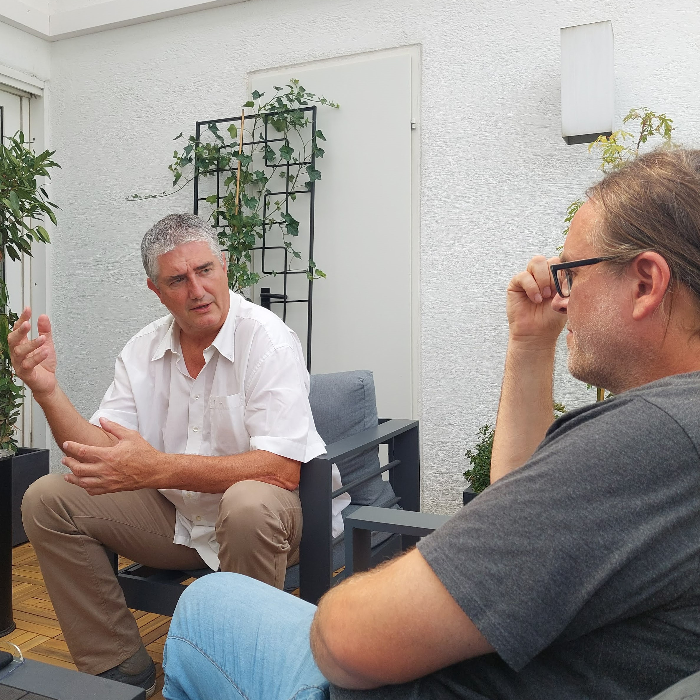 Reinhard Koch, Biogas-Pionier aus Güssing/Burgenland im Interview mit Christoph Riedl, Diakonie Österreich