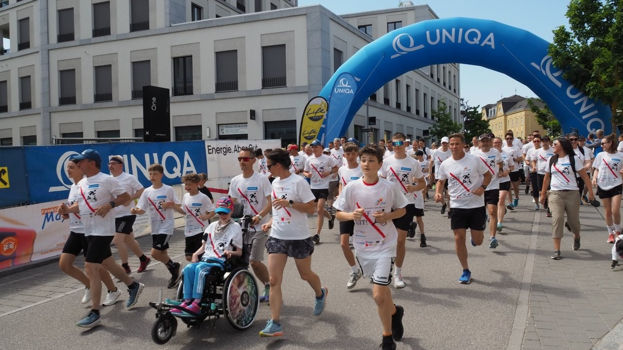 Teilnehmer:innen beim Lauf MIT Lauf des Rotary Clubs Gallneukirchen-Gusental